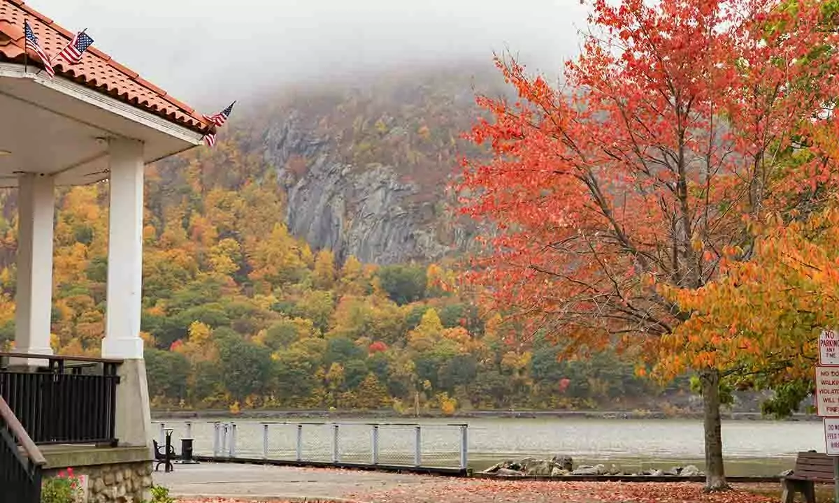 Fall Foliage in Hudson Valley NY - View from the Gazebo