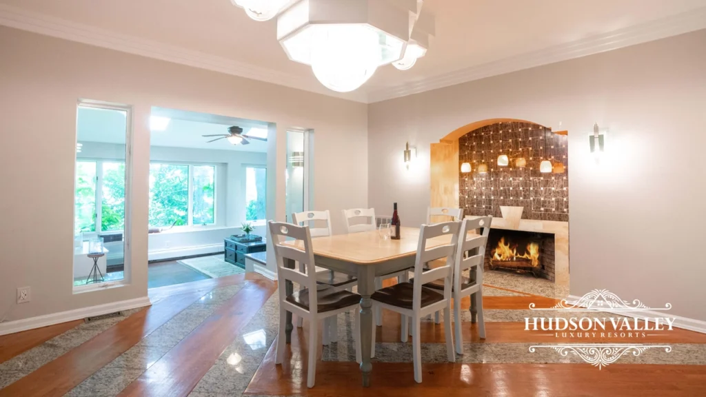 Luxury vacation rentals dining room in New York, cozy setting