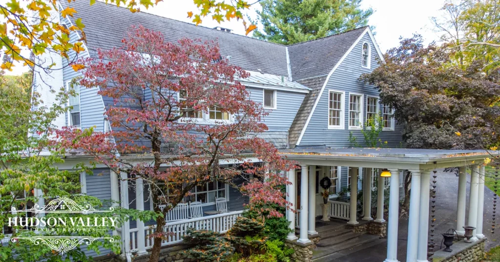 Knoll Shoal Farmhouse exterior Cornwall NY luxury estate near West Point