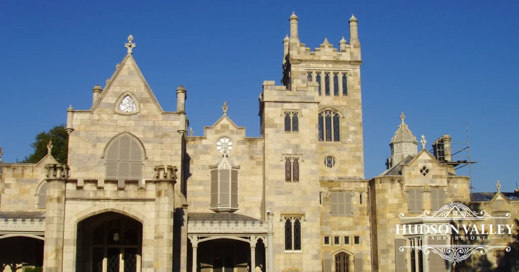Lyndhurst Mansion Gothic Revival estate overlooking Hudson River in Tarrytown New York