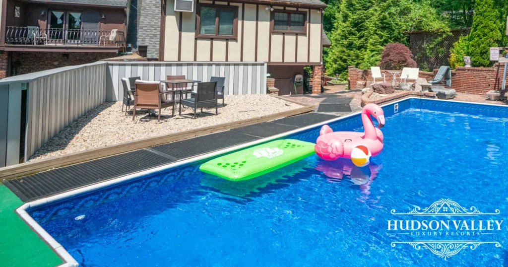 Luxury vacation rental with pool near Sleepy Hollow Tarrytown Westchester County
